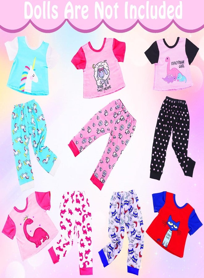 UNICORN ELEMENT 5 Set Baby Doll Clothes for 14-18 Inch Dolls，14-16 Inch Doll Accessories with Short Sleeves for New Born Baby Dolls（No Doll） - Image 3